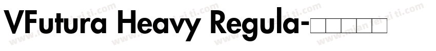 VFutura Heavy Regula字体转换